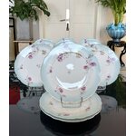 assiettes-plates-porcelaine-monogrammes-or-fin-antiquites-brocante-en-ligne