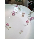 plat-de-service-porcelaine-ancienne-monogrammes-decor-fleurs-19e-siecle-antiquites-brocante