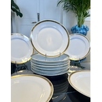 service-assiettes-dessert-porcelaine-blanche-marli-ruban-or-19e-siecle-art-de-la-table-vaisselle-vintage-brocante-en-ligne