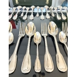 menagere-ancienne-metal-argente-couverts-monogramme-initiale-fourchette-cuillere-antiquites-brocante-en-ligne