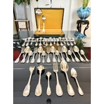 menagere-metal-argente-monogramme-19e-siecle-coffret-couverts-de-table-anciens-antiquites-brocante