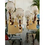 luminaires-anciens-appliques-murales-miroir-cuivre-tulipe-verre-granite-lampe-art-deco-brocante-antiquites