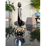 lampe-art-deco-style-moderniste-metal-chrome-abat-jour-textile-neuf-luminaires-anciens-brocante-vintage