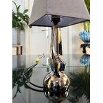 lampe-art-deco-style-moderniste-abat-jour-trapeze-pied-metal-chrome-brocante-antiquites