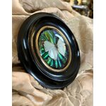 cadre-ovale-bois-noir-laiton-papillon-insectes-19e-siecle-napoleon-trois-decoration-murale-brocante-vintage