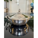 plat-de-service-metal-argente-christofle-monogrammes-initiales-soupiere-legumier-fretel-vaisselle-ancienne-brocante-antiquaire
