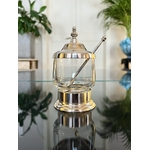 moutardier-vintage-en-verre-et-metal-accessoire-de-table-condiments-brocante-antiquites