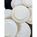 service-ancien-assiettes-a-dessert-porcelaine-limoges-blanc-or-dore-brocante-antiquites-20e-siecle