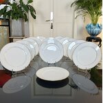 service-assiettes-anciennes-porcelaine-limoges-blanc-filets-or-dore-marli-vaisselle-brocante-antiquites