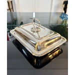 legumier couvert 2 plats de service metal argente vaisselle ancienne brocante antiquites