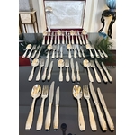 menagere-couverts-anciens-christofle-aflenide-vaisselle-service-de-table-brocante-antiquites-