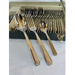 couverts-acier-inoxydable-guy-degrenne-menagere-vintage-modele-coquille-fourchette-cuillerere-vaisselle-brocante-en-ligne