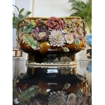jardiniere-ancienne-faience-vernissee-19e-siecle-barbotine-decor-floral-decoration-jardin-interieur-antiquites-brocante