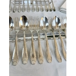 menagere-ancienne-metal-argente-couverts-entremets-art-deco-argenterie-vaisselle-vintage-antiquites-brocante