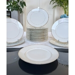 service-de-table-ancien-assiettes-plates-porcelaine-de-limoges-vaisselle-blanche-filets-or-dore-art-de-la-table-antiquaire-brocante-vintage
