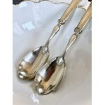 cuilleres-de-service-salade-metal-blanc-couverts-art-deco-1930-vaisselle-ancienne-brocante-antiquaire