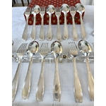 fourchette-cuillere-entremets-anciens-menagere-ecrin-coffret-vaisselle-style-art-deco-brocante