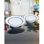 plats-de-servicce-dessert-porcelaine-limoges-lanternier-epoque-art-deco-1930-decor-or-fin-antiquites-art-de-la-table
