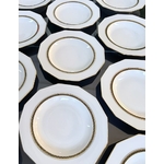 12-assiettes-ancienne-porcelaine-limoges-lanternier-art-de-la-table-vaisselle-moderne-blanche-or-fin-brocante-antiquaire-en-ligne