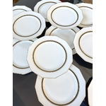 service-de-table-ancien-assiettes-plates-style-art-deco-vaisselle-moderne-blanc-doré-antiquaire-brocante-vintage