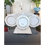 service-assiettes-plates-porcelaine-limoges-lanternier-art-deco-1930-style-moderne-blanc-or-fin-art-de-la-table-antiquaire