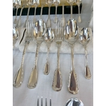 fourchette-cuilleres-potage-dessert-metal-argente-menagere-ancienne-art-deco-vaisselle-moderne-20e-siecle-brocante