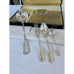 menagere-ancienne-art-deco-metal-argente-orfevre-felix-freres-fourchette-cuilleres-dessert-potage-louche-de-service-brocante-antiquites