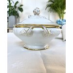 legumier-couvert-jean-pouyat-porcelaine-blanche-limoges-monogramme-or-fin-service-de-table-ancien-antiquaire-brocante