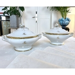 legumiers-couverts-porcelaine-blanche-decor-or-fin-monogrammes-jean-pouyat-limoges-service-de-table-ancien-francais-brocante-antiquaire