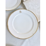 assiettes-a-dessert-porcelaine-de-limoges-jean-pouyat,-brocante-antiquaire-vaisselle-classique-vieux-paris