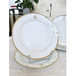 service-de-table-ancein-assiettes-a-dessert-porcelaine-blanche-limoges-jean-pouyat-style-vieux-paris-monogrammes-initiales-et-filets-or-fin-antiquaire-brocante