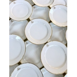 assiettes-plates-service-de-table-ancien-porcelaine-blanche-monogrammes-initiales-or-fin-jean-pouyat-limoges-brocante-art-de-la-table-vintage