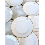 serivce-assiettes-plates-porcelaine-limoges-style-vieux-paris-monogrammes-filets-or-fin-jean-pouyat-antiquites-brocante