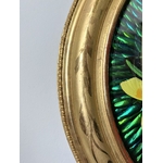 cadre-mural-ovale-napoleon-III-en-bois-dore-a-la-feuille-d-or-decoration-19e-siecle-antiquaire-brocante