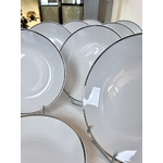 service-de-table-vintage-1970-porcelaine-blanche-et-argent-brocante-vaisselle-ancienne-20e-siecle