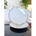 assiettes-plates-porcelaine-blanche-filet-argent-brocante-vintage-antiquaire-art-de-la-table-20e-siecle