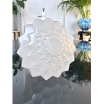 globe lustre art deco en verre depoli skyscrapper building brocante antiquites