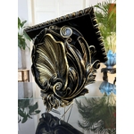 console-d-etagere-style-baroque-napoleon-3-bois-sculpté-noir-dore-decoration-murale-antiquaire-brocante