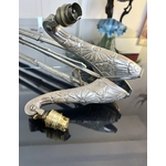 lustre-art-deco-bronze-nickele-monture-luminaire-ancien-style-moderne-1930-brocante-20e-siecle-antiquites