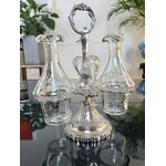 serviteur-en-regule-argente-flacons-verre-souffle-huile-vinaigre-condiments-vaisselle-ancienne-brocante-antiquites-francaises