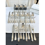menagere-ancienne-metal-argente-christofle-style-louis-16-monogrammes-vaisselle-vintage-antiquaire-brocante