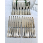 service-couteaux-metal-argente-couverts-anciens-lame-acier-inoxydable-style-1930-art-deco-brocante-antiquites-20e-siecle