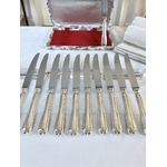 ORFEVRERIE DE FRANCE : Ménagère en métal argenté modèle filet