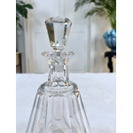 bouteille-baccarat-cristal-carafe-service-de-table-verrerie-moderne-taille-cotes-plates-antiquaire-brocante