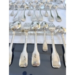couverts-anciens-menagere-art-deco-cuilleres-fourchettes-louche-de-service-argenterie-vaisselle-vintage-antiquites-brocante