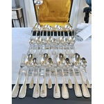 menagere-ancienne-metal-argente-style-art-deco-1940-couverts-moderne-argenterie-ancienne-ecrin-coffret-rangement-art-de-la-table-antiquaire-brocante
