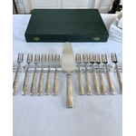 service a dessert couverts en argent vaisselle art deco style moderne antiquaire brocante art de la table 20e siecle