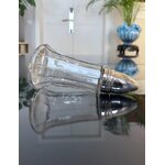 sucrier-saupourdreuse-a-sucre-verre-et-metal-argente-vaisselle-vintage-art-de-la-table-brocante-antiquites