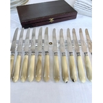 couteaux-entremets-art-deco-manche-corne-bovine-metal-argente-lames-inox-brocante-antiquaire-france