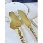 couverts-de-service-art-deco-manche-argent-fourre-et-laiton-guilloche-dessert-gateau-tarte-vaisselle-moderne-brocante-antiquaire